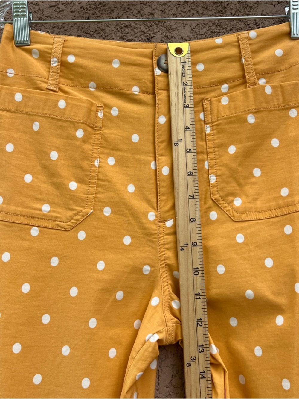 Anthropologie Maeve Wide Leg Collette Polka Dot Pants Size 26 - Picture 12 of 15